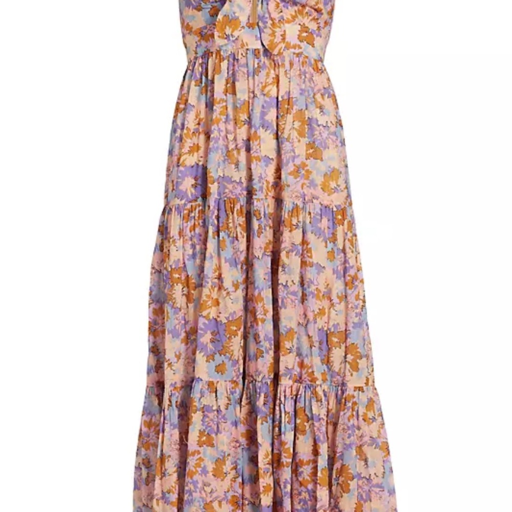 Zimmermann Floral Maxi Dress - Purple and Orange